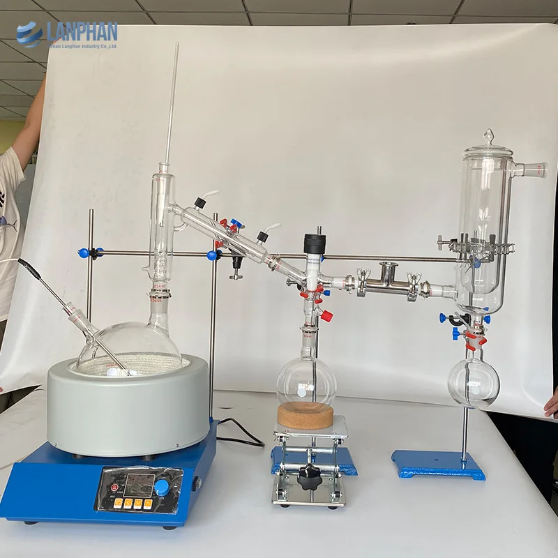 5L 10l 20l Эфирное посуда паровой дистилляционное оборудование испаритель короткое дистилляции