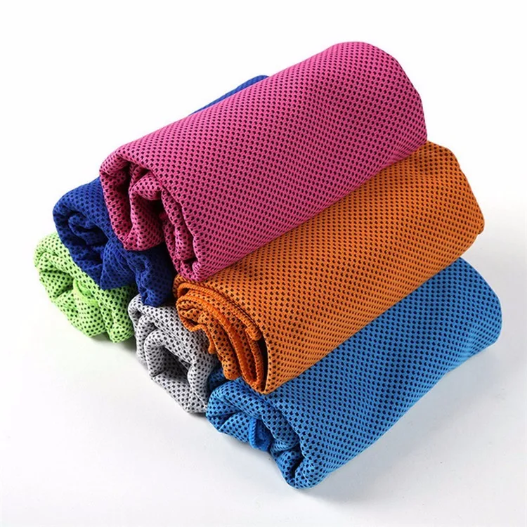 Recycle Fabric Unisex Wicking Sport Mesh Logo Print BodyCooling Towel