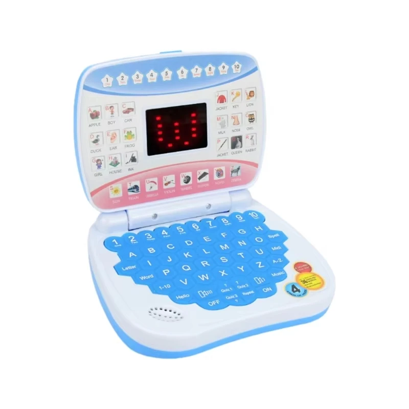 Jumon Baby Electronic English Learning Laptop Toy Enlightenment Laptop Computer Early Education Playing Toy for Boys Girls