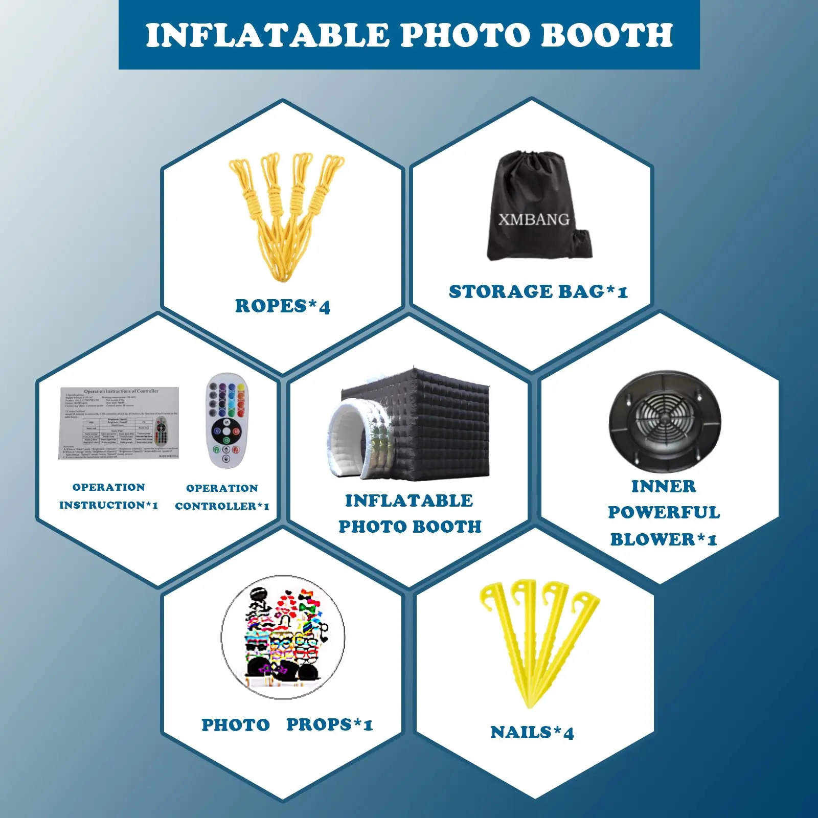 Portable Loudspeaker Shape Photo Booth Enclosure Inflatable Photo Booth 360 Inflatable For Party Wedding