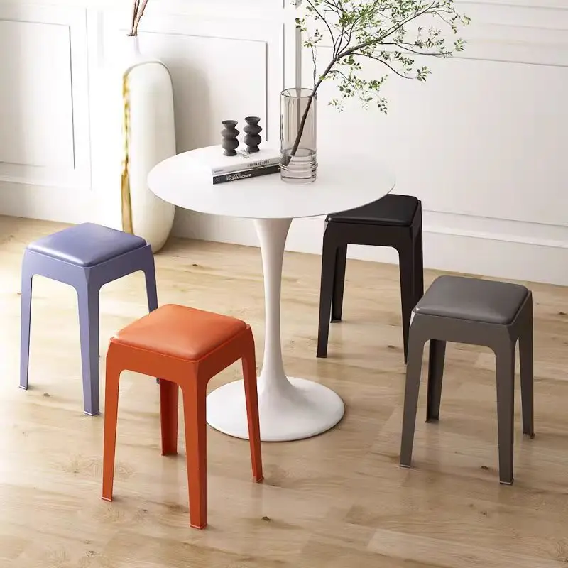 Wholesale modern design plastic stool portable plastic chair durable PP plastic stool