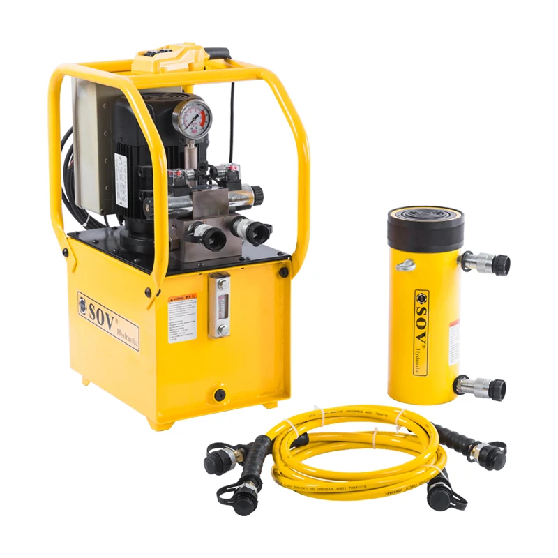 700BAR 5.5KW Electric Hydraulic Pump Solenoid Valve for Double Acting Hydraulic Jack Cylinder Tools Power Unit SDB-550