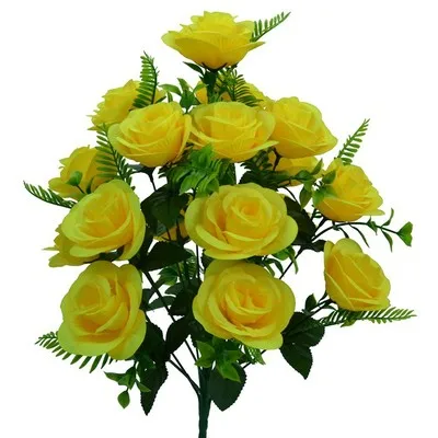 N114AF 50 см 18 головок, китайское производство, розы, искусственные цветы, лот для украшения вечеринки