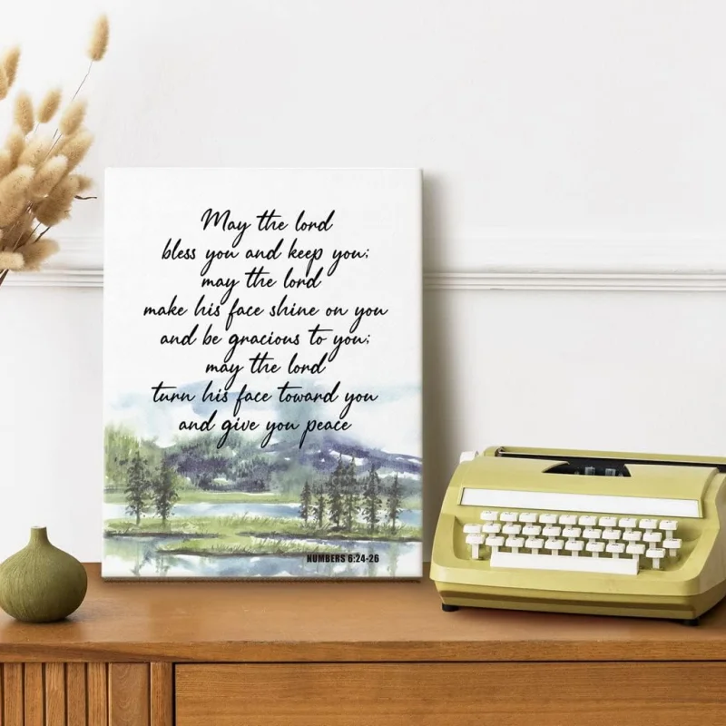 Modern Inspirational Wall Art Decor Flower Pictures Canvas Prints Christian Religious Painting for Living Room Office bedroom