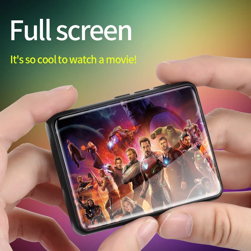 2,4 дюймовый полный сенсорный экран bt Мини Портативный mp3 плеер видео mp4 внешний mp3 mp4 mp5 музыкальный плеер