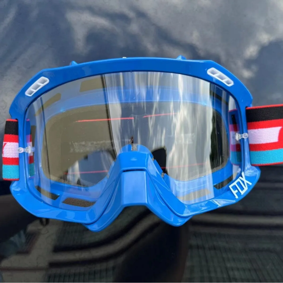 Custom High Quality New Style Sports Outdoor Motocross Goggles Anti-uv Windproof Glasses Fox Motorcycle Goggles