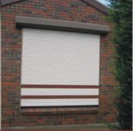 Sound Proof Roller Shutter Aluminum filled with PU foam Slat Doors and Windows