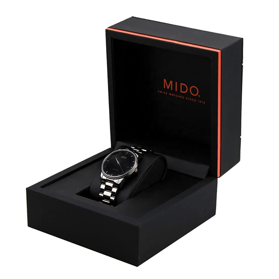 Wholesale Custom Logo Black Leather Watch Box Cases Single Gift Box Packaging Watch