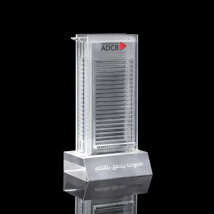 crystal inner tower model building 3D model custom creative souvenirs custom-made crystal building model