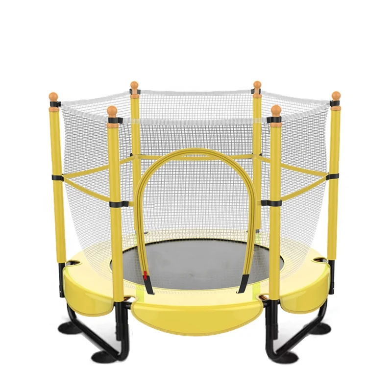 Детские складные Круглые Батуты для фитнеса диаметром 1,5 м с защитной сеткой для детей
