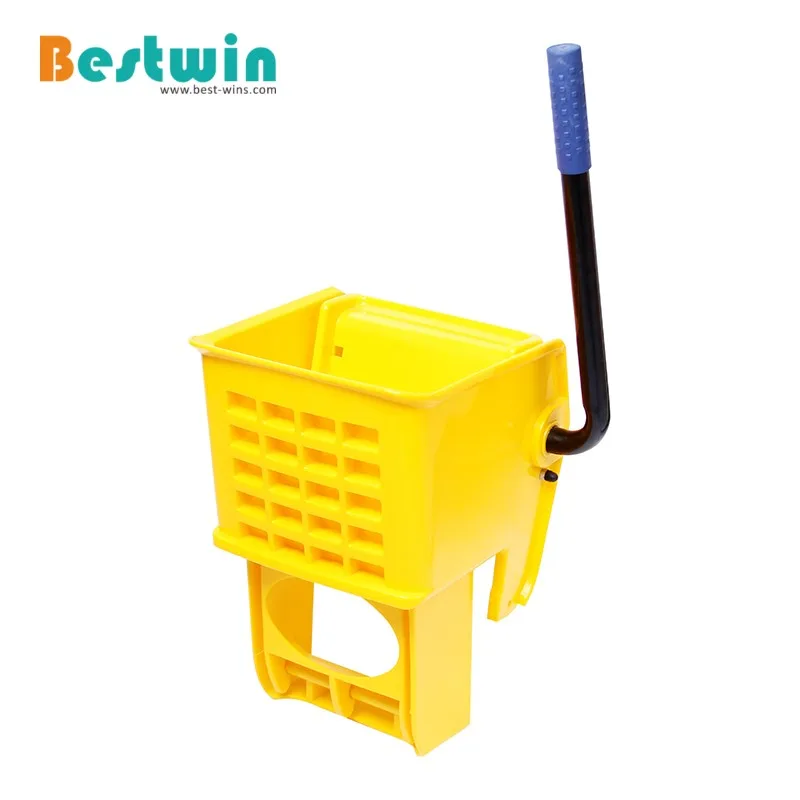 Housekeeping Cleaning Cart Janitorial Supplies Plastic Double Mop Bucket Trolley with Wringer