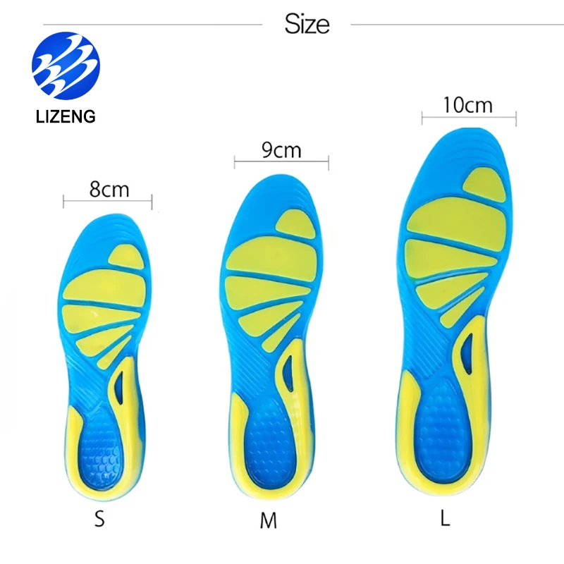 
Perfect Anti Fatigue Athletic Cushioned Shoe Gel Insoles For Men Women 