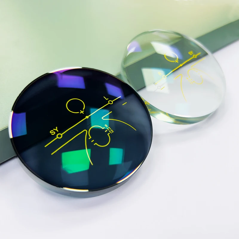 Semi-Finished Base 0/2/4/6 75mm 1.56 UV400 SF Optical lens AR coating progressive lens
