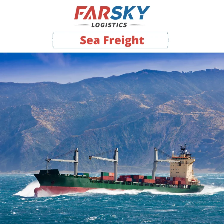 The Lowest Price DDP Sea Shipping Door To Door Large  cargo transportation channel Shipment From China To USA Europe