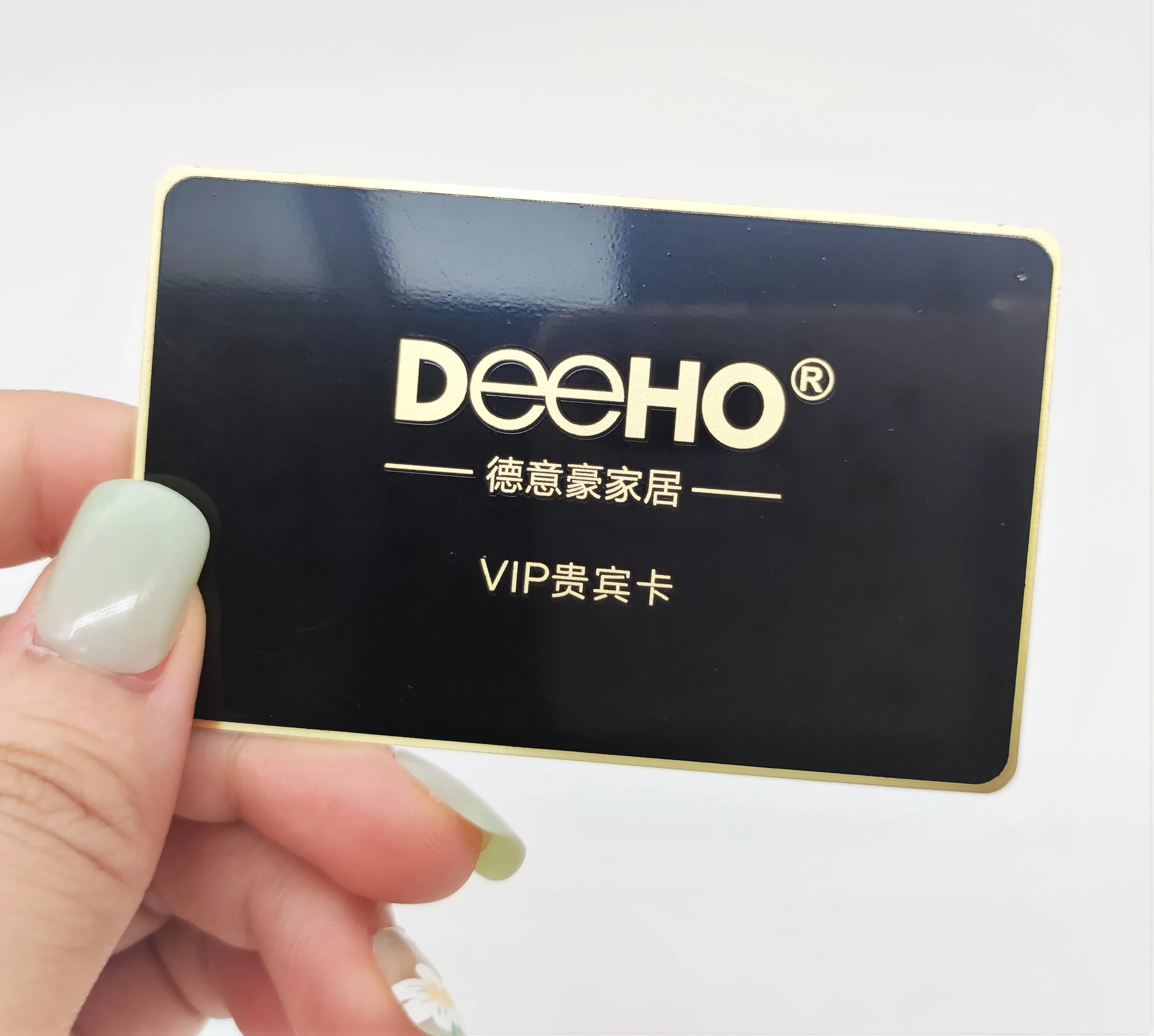 Stainless Steel NFC Metal Business Card Carbon Fiber Business Cards Engraved Logo Black Metal NFC Card