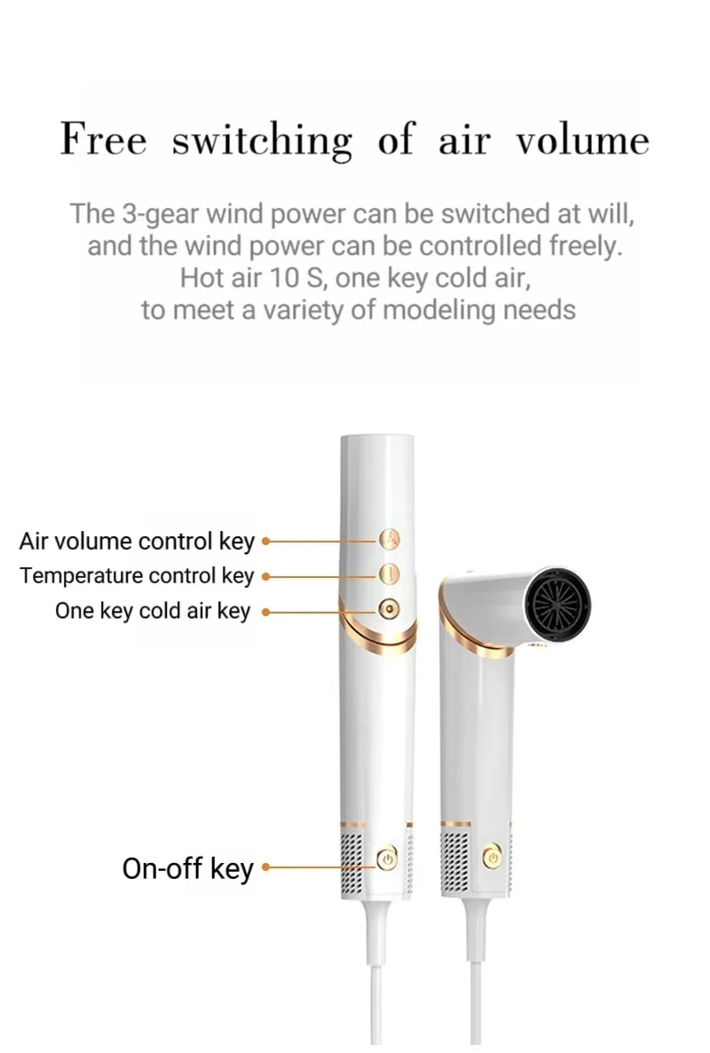 Fengmang 5 in 1 Multi Styler 1600W Professional Salon Hot Air Curling Straightener Brush Negative Ionic High Speed Hair Dryer