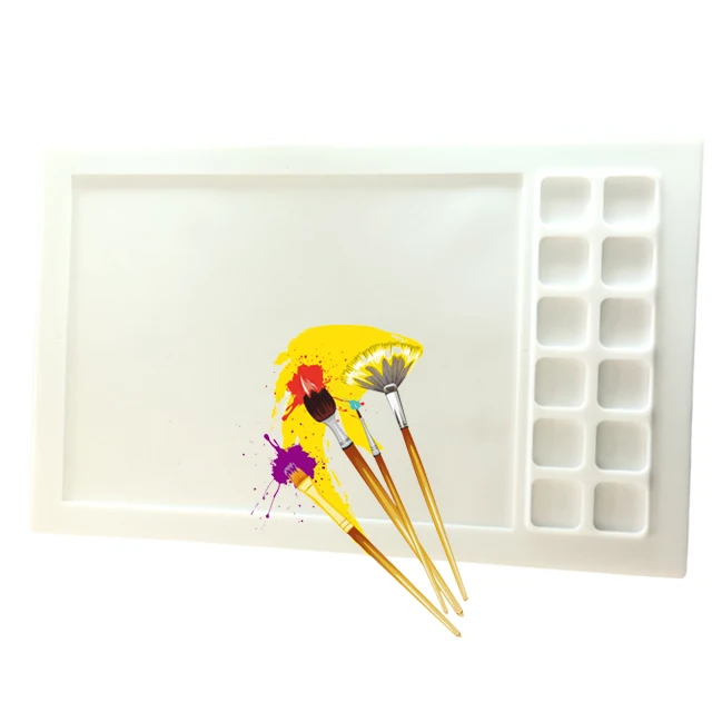 Easy Clean Silicone Children Drawing Mat Clay Pad With Suction Back Stick To The Table Reusable Painting Mat