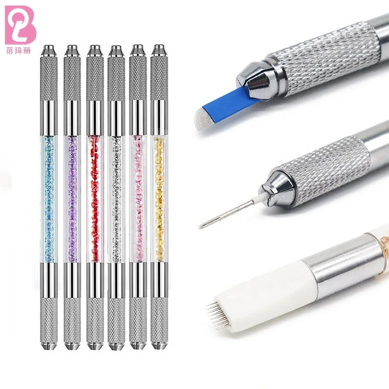 Beiqili Private Label Professional Microblading 18u Manual Eyebrow Tattoo Pen/microblading Tools For Permanent Makeup Eyebrow