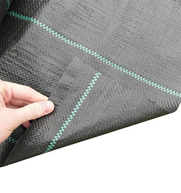 PE Woven Black Gardening Weed Mat Weed Barrier Landscape Fabric for Agricultural Ground Cover or Outdoor Gardening