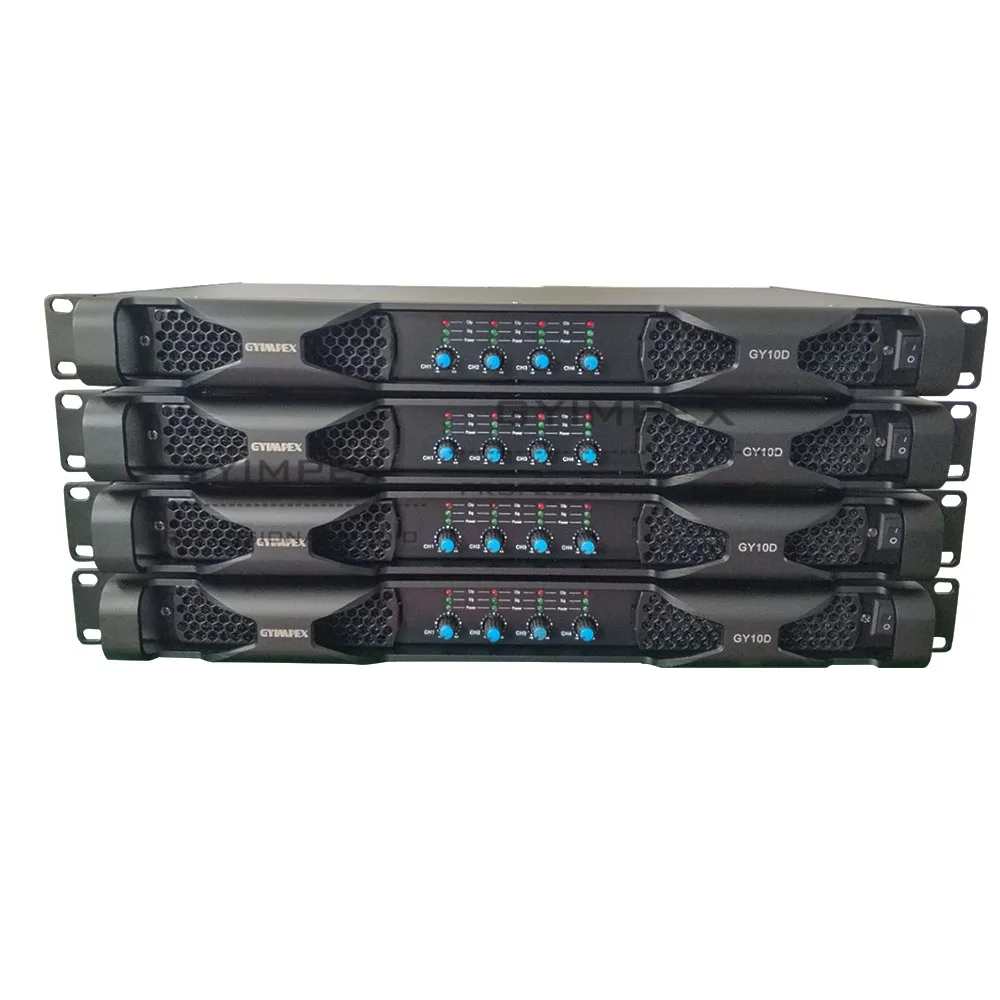 OEM Hot Selling bridge power 8 ohms 1000w*4 High Power Digital  professional 4 channel church Power Amplifier