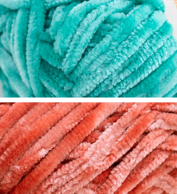 Chenille yarn 6mm warm velvet handmade DIY hook shoe thread, needle scarf thread