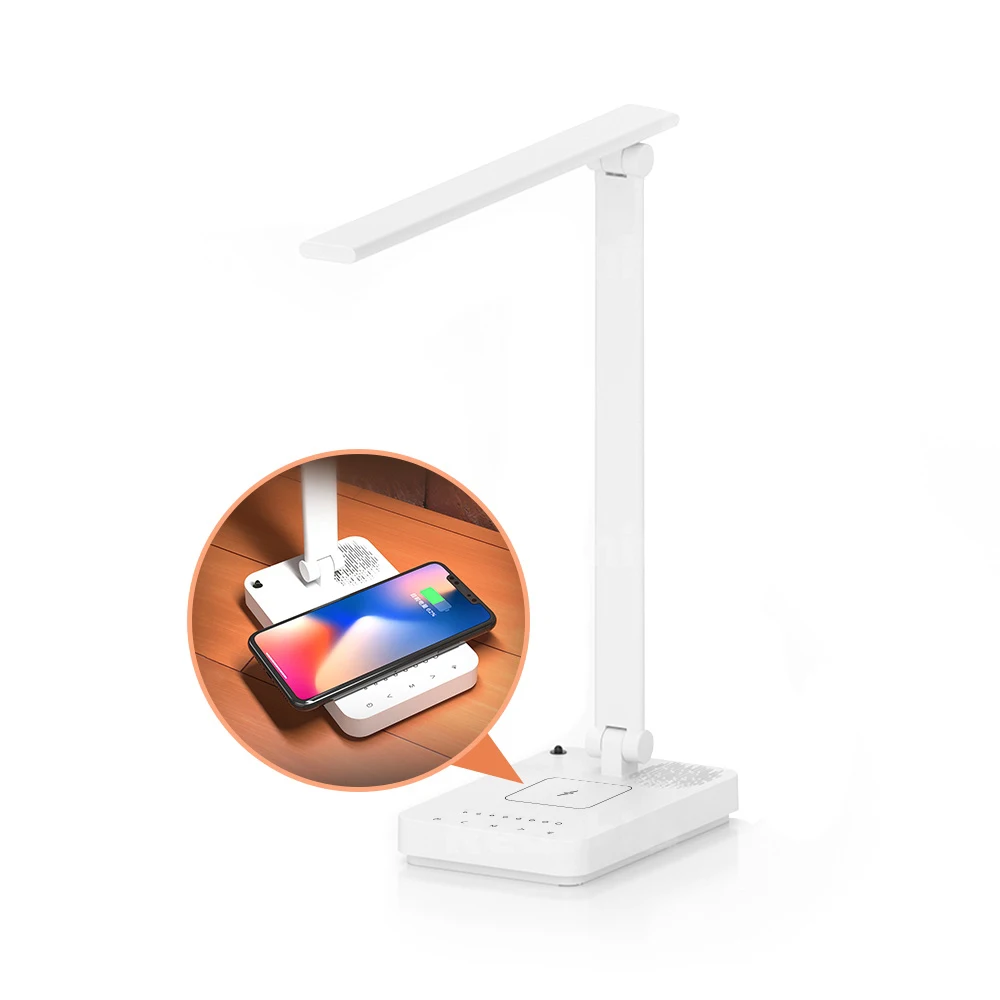 Folding Led Eye Protection Desk Lamp Muslim Quran Speaker Wireless Charging Desk Lamp