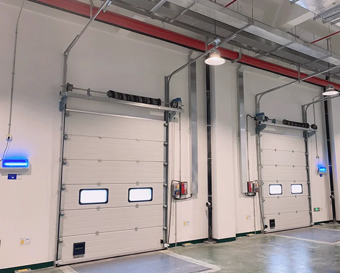 Wholesale price Automatic villa garage door with Windows aluminum alloy multi-specification intelligent electric garage door