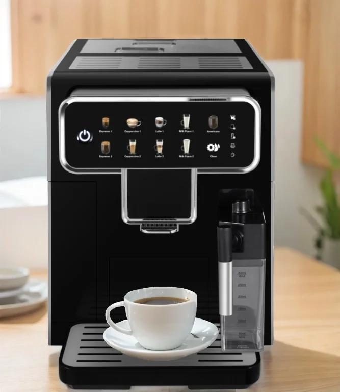 Commercial Fully-automatic Stainless Steel Espresso Intelligent Cappuccino Latte Coffee Maker Machine
