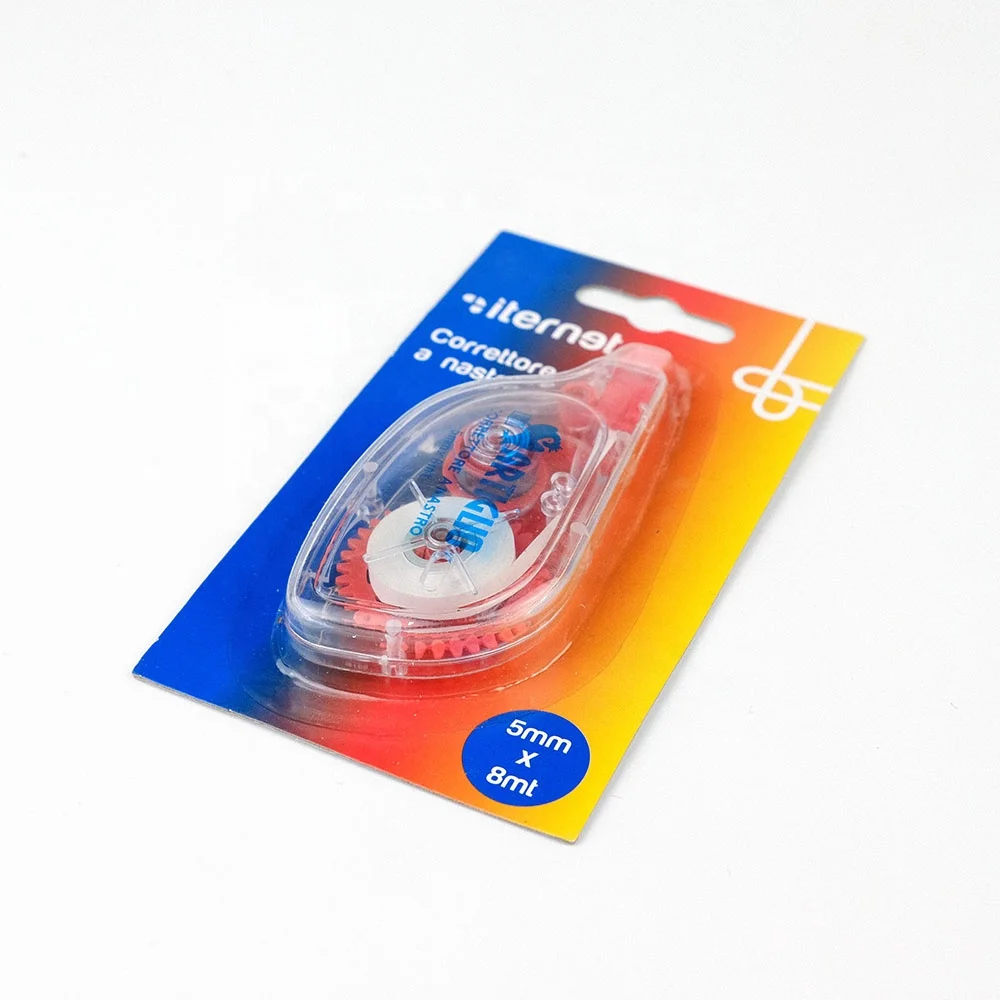 Plastic Kids Stationery Student Correction Supplies Colored Yellow Correction Tape Set