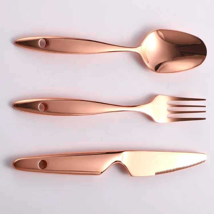 luxury stainless steel tableware cutlery set high quality flatware