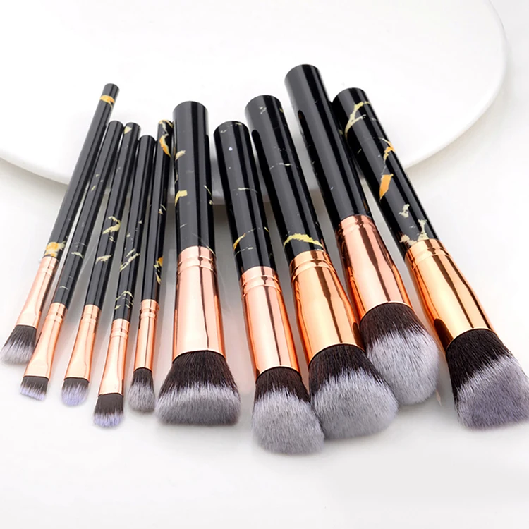  Free Sample Different Pink Anime Makeup Brushes Hair Brush Natural Marble