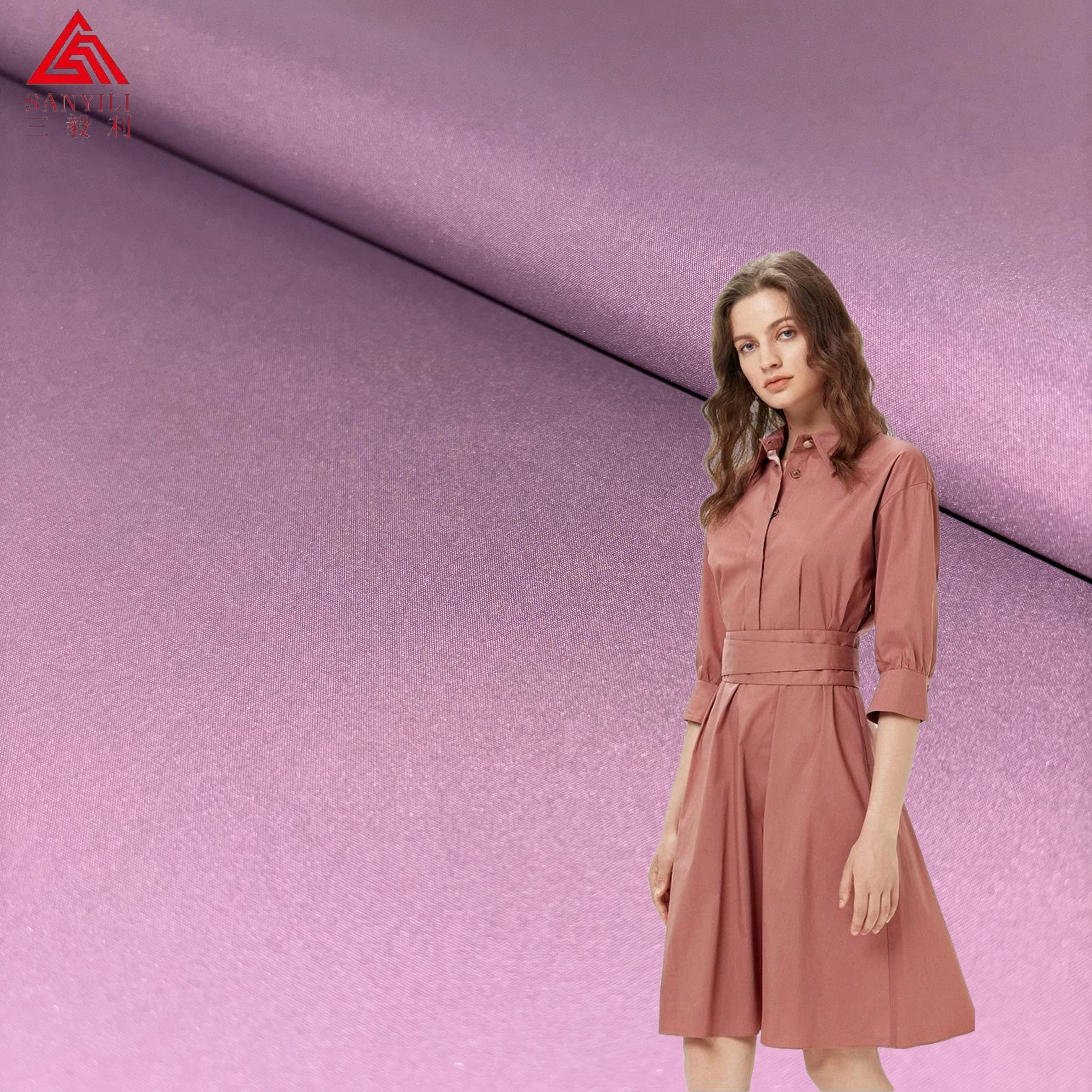300T polyester pongee fabric 2 lay composite breathable fabric for lining for clothing