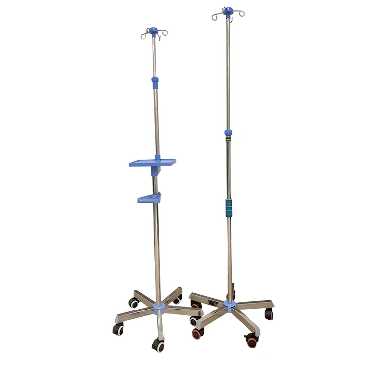 Hot selling factory made medical iv pole fold transfusion iv pole stand for hospital iv stand