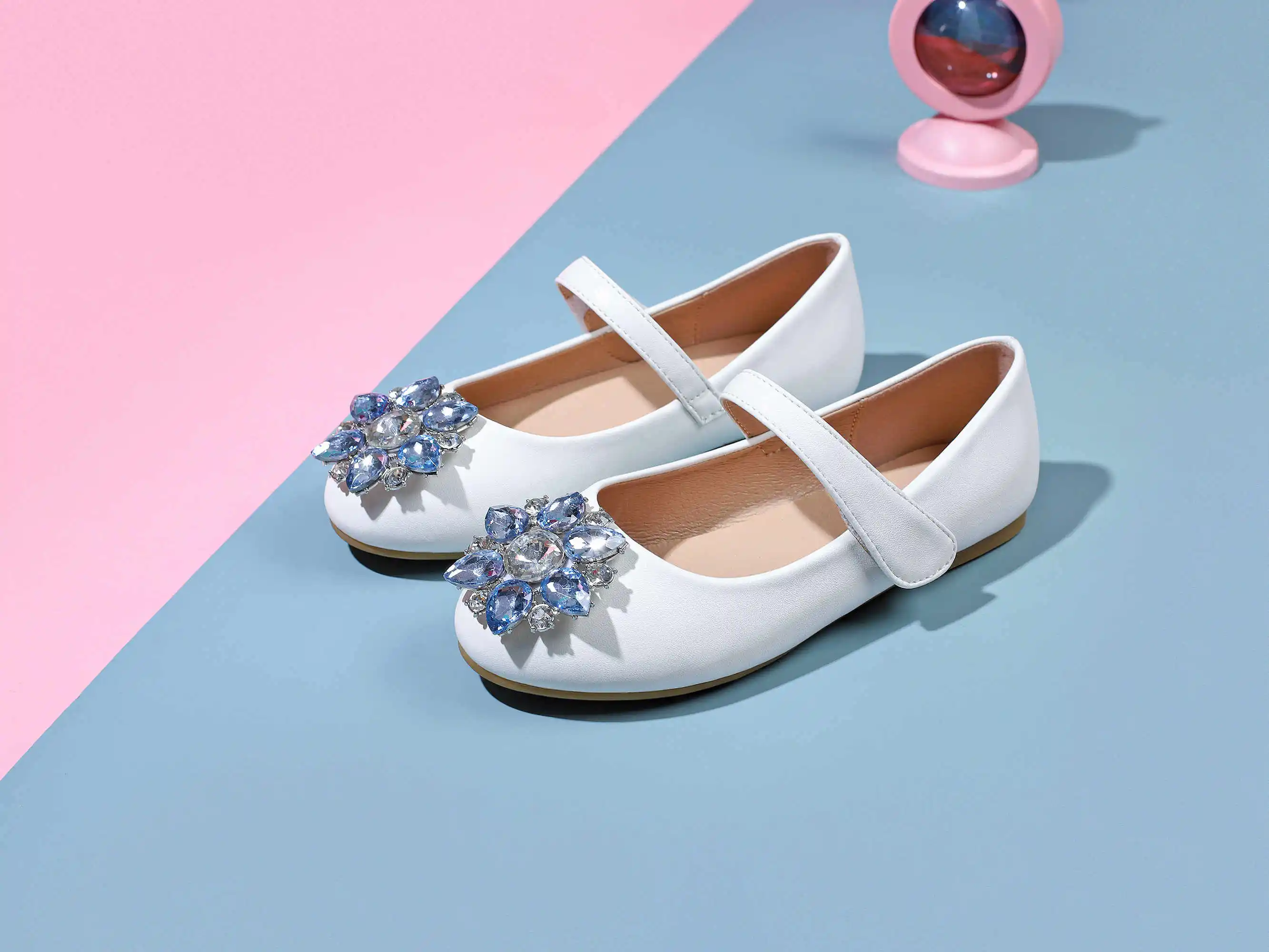 Wholesale Design Beef Tendon Korean Children Princess Shoes Low Heel Casual Shoes