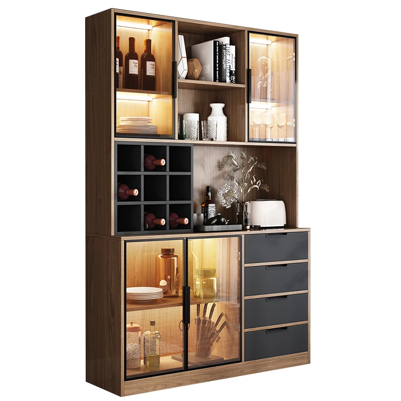 Nordic sideboard home kitchen cabinet modern minimalist large capacity storage living room tea cabinet