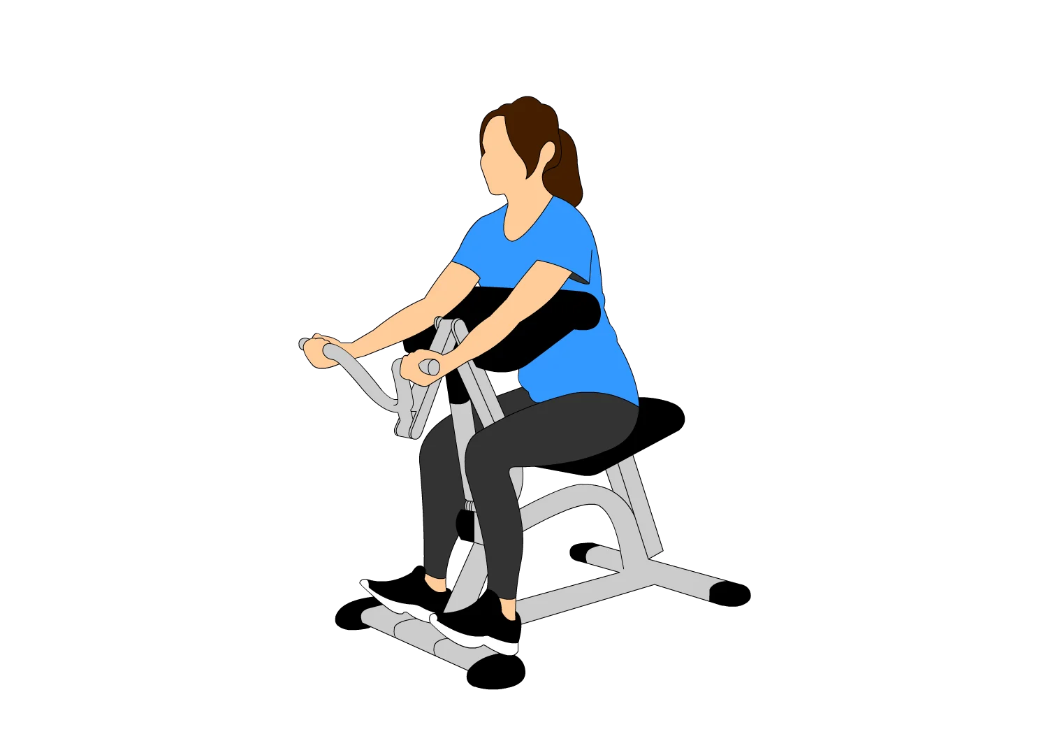 Bluetooth Manually Adjust 6 Level Hydraulic Resistance Biceps Arm Muscle Strength Training