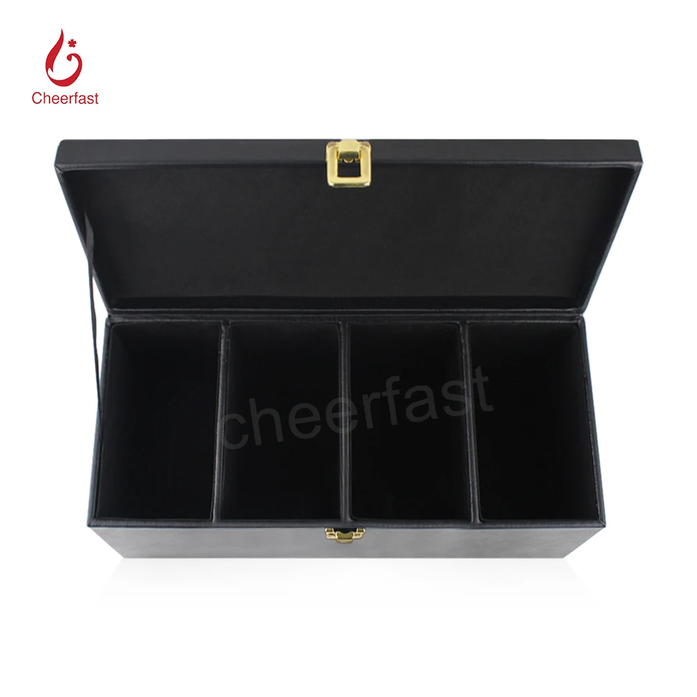 Customized Brand  Display PU Leather Box  For Cards Black PU Leather Waterproof Jewelry Case Gift Set PU Leather Jewelry Boxes