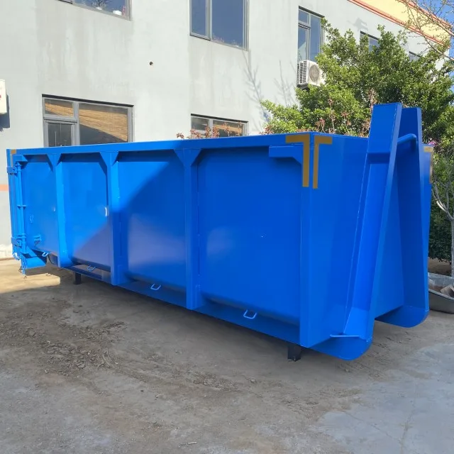 Stackable hook lift bins truck scrap containers recycling roll off bins for transport