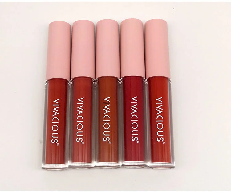 Nude color Wholesale Waterproof Glossy Lipgloss High Quality Vegan long lasting non stick Lip Gloss