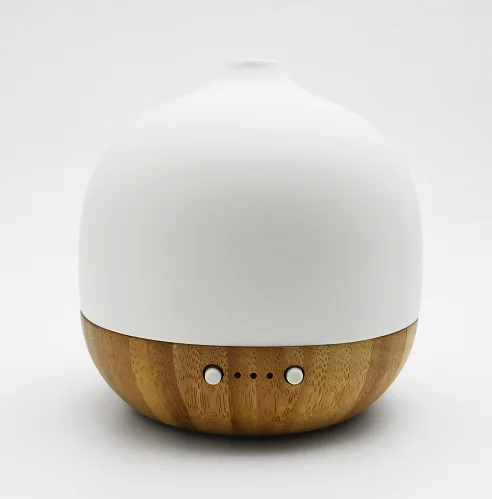 180ml real wood humidifier aroma machine Ceramics and beech home office essential oil night light ultrasonic aerosol