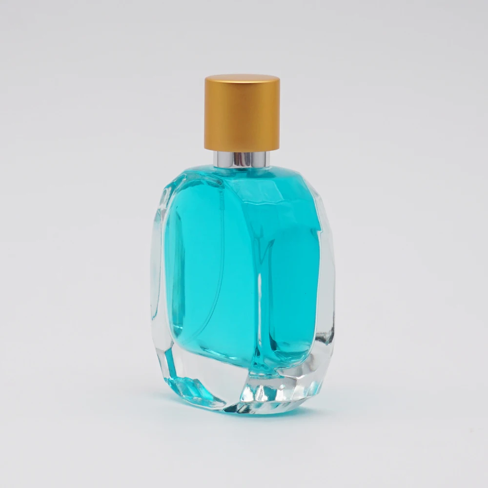 
50ml crimp neck perfume bottle perfume spray bottle clear crystal bottle 