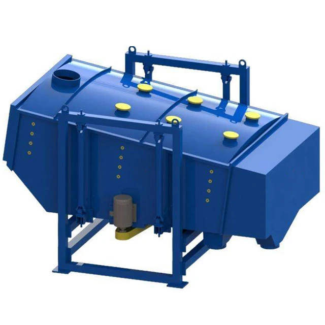 Square swing screen tumbler sieve for silicon metal and silicon carbide