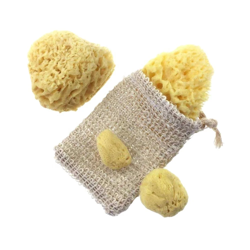 Natural Sea Sponge Decolorization Honeycomb Shape Bath Sponge From Greece