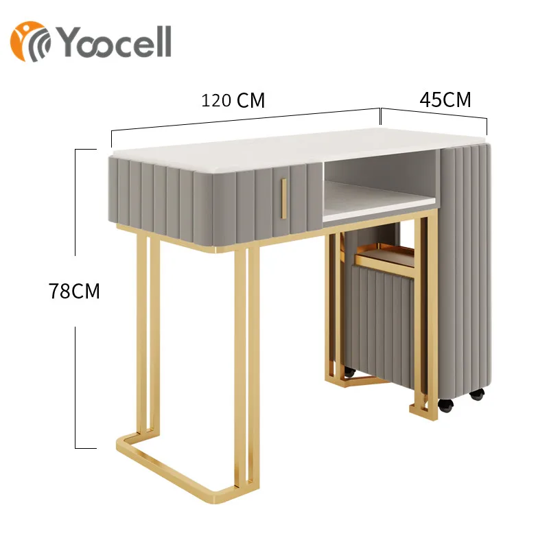  Винтажный Маникюрный Стол Yoocell профессиональное производство коммерческая мебель для маникюрного салона и