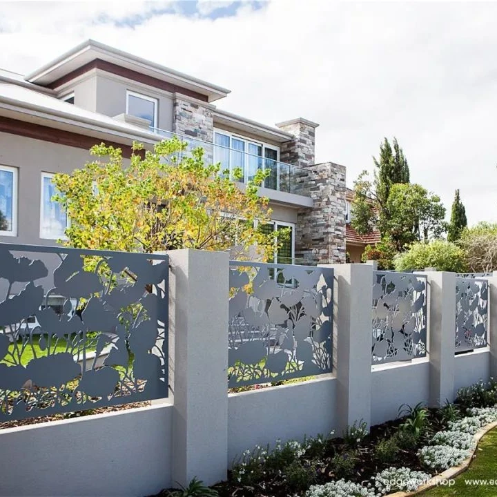 Customized Laser Cut Outdoor  Garden Screens  Metal Fence Panels  Decorative Garden Screens