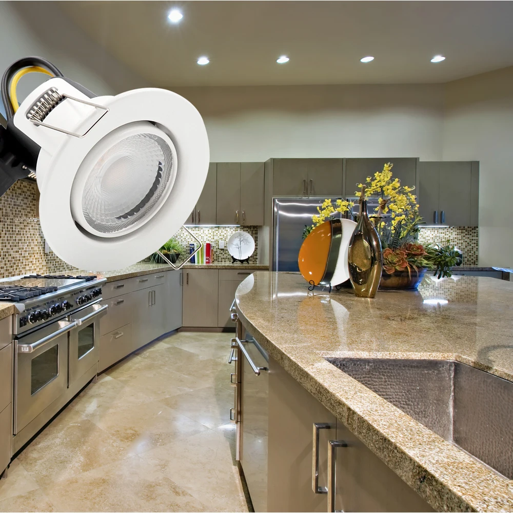 New arrival recessed flicker free 25 degree adjustable led downlight spotlight