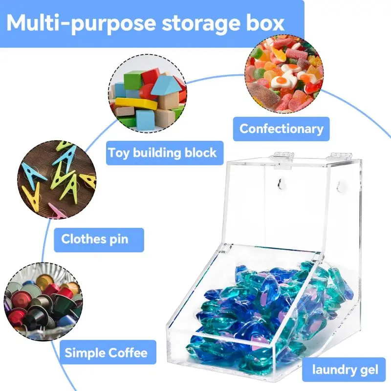 Jihong Custom clear acrylic chocolate display stands Candy Display Rack Storage Box for Supermarket Retail Store