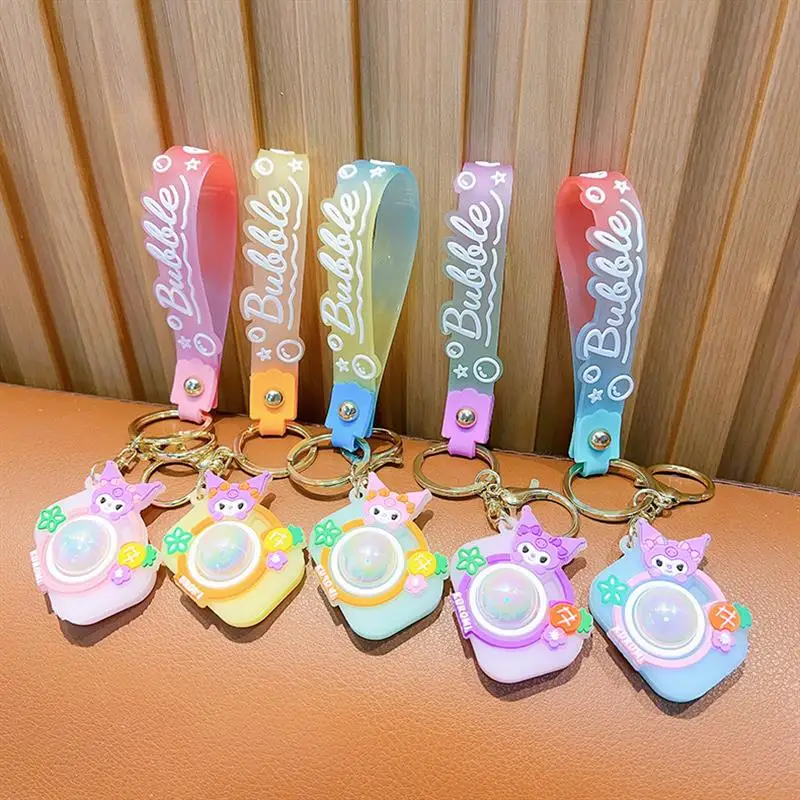Wholesale Cheap 3D PVC Flash Key Chain Keyring Car Bag Pendant Cute Cartoon Camera Keychain