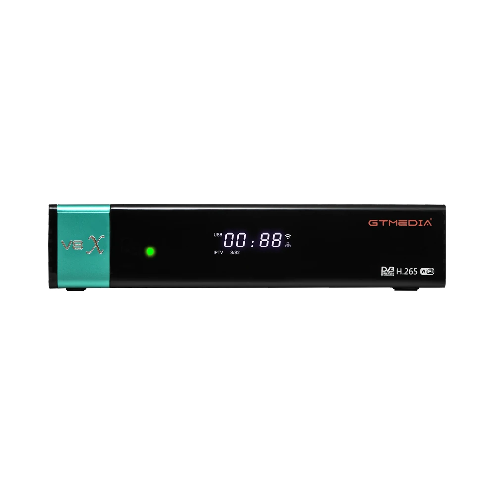 Спутниковый ТВ-приемник GTmedia V8X DVB S2/S2X H.265 встроенный модуль Wi-Fi 2 4 ГГц со слотом для карты