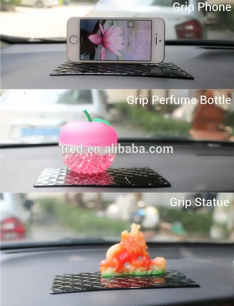 Car Accessories Hot Selling Waterproof Self Adhesive Multifunctional Fixate Gel Pads No Trace Soft Anti Slip Pad for Cars